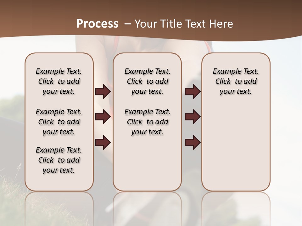 Smiley Athletic Woman Stretching Her Legs Outdoors PowerPoint Template