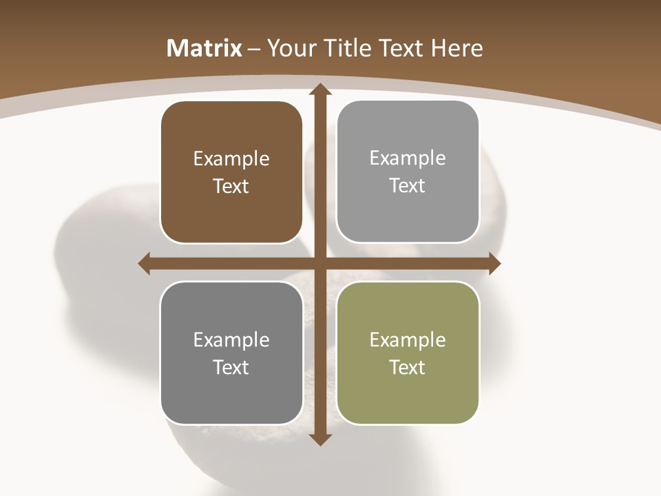 3 Roasted Coffee On White PowerPoint Template