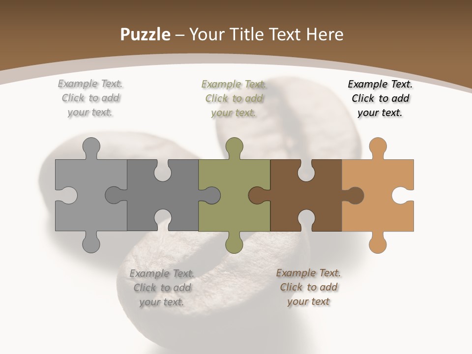 3 Roasted Coffee On White PowerPoint Template