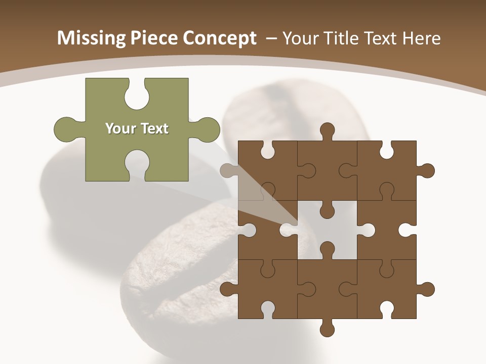 3 Roasted Coffee On White PowerPoint Template