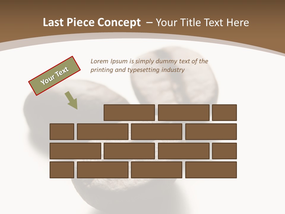 3 Roasted Coffee On White PowerPoint Template