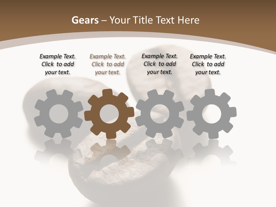 3 Roasted Coffee On White PowerPoint Template