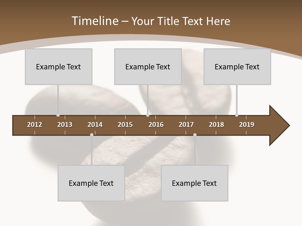 3 Roasted Coffee On White PowerPoint Template