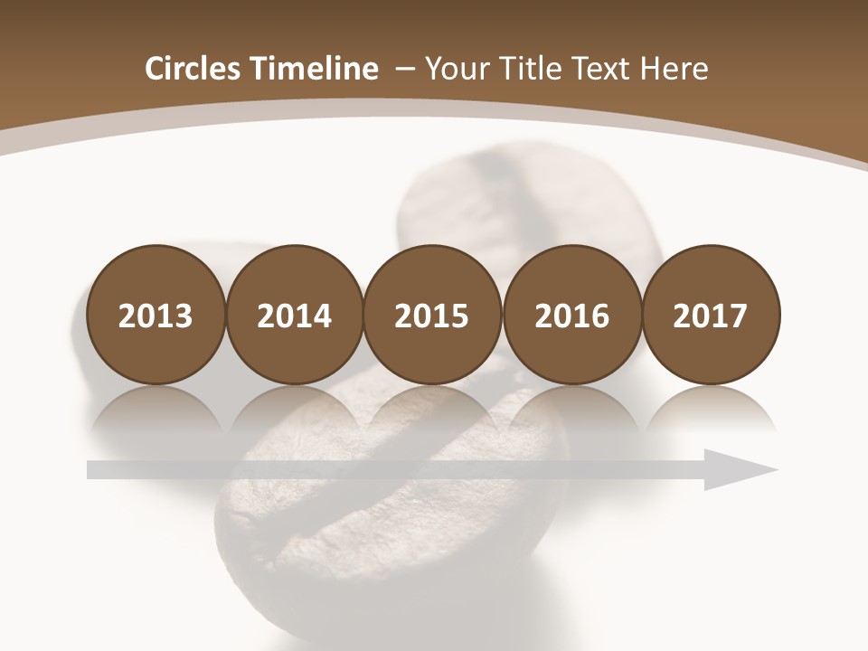 3 Roasted Coffee On White PowerPoint Template