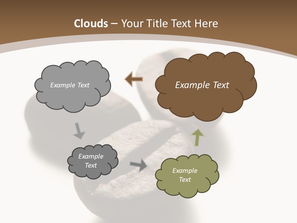 3 Roasted Coffee On White PowerPoint Template