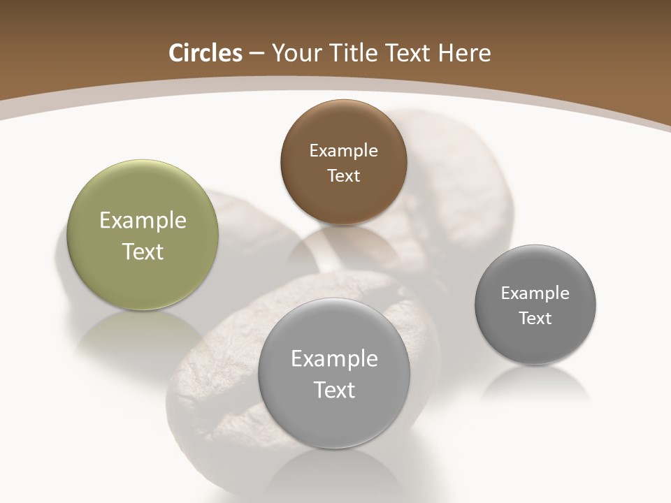 3 Roasted Coffee On White PowerPoint Template