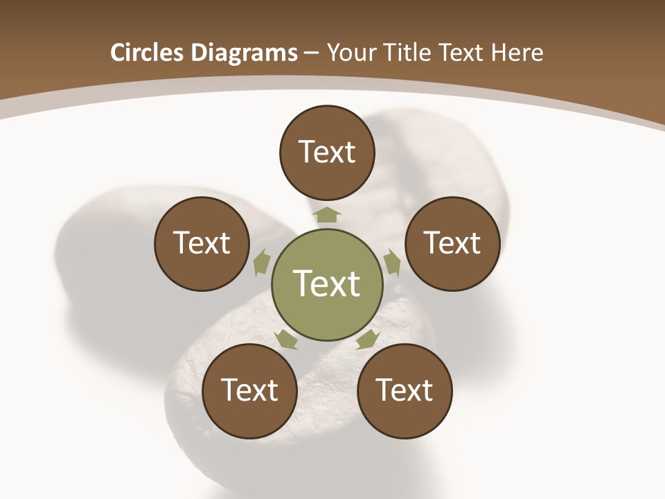 3 Roasted Coffee On White PowerPoint Template