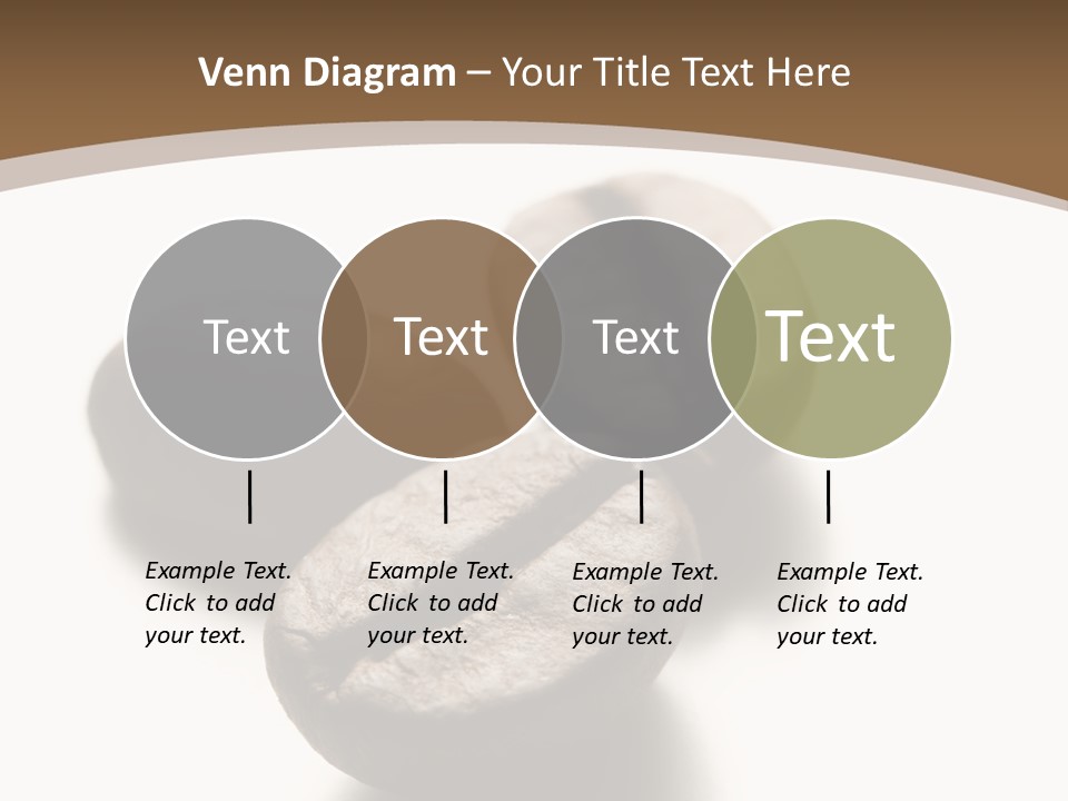 3 Roasted Coffee On White PowerPoint Template