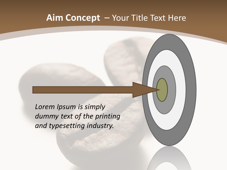 3 Roasted Coffee On White PowerPoint Template