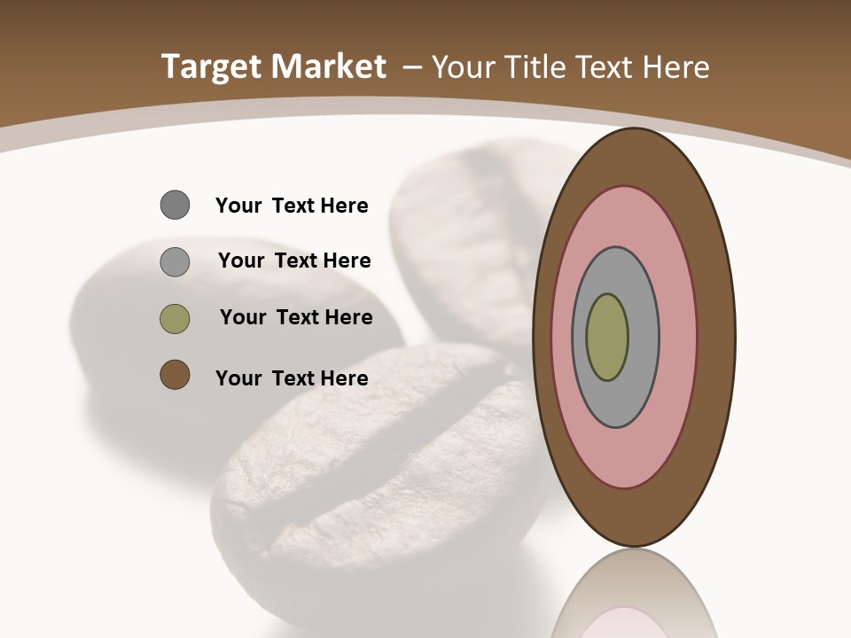 3 Roasted Coffee On White PowerPoint Template