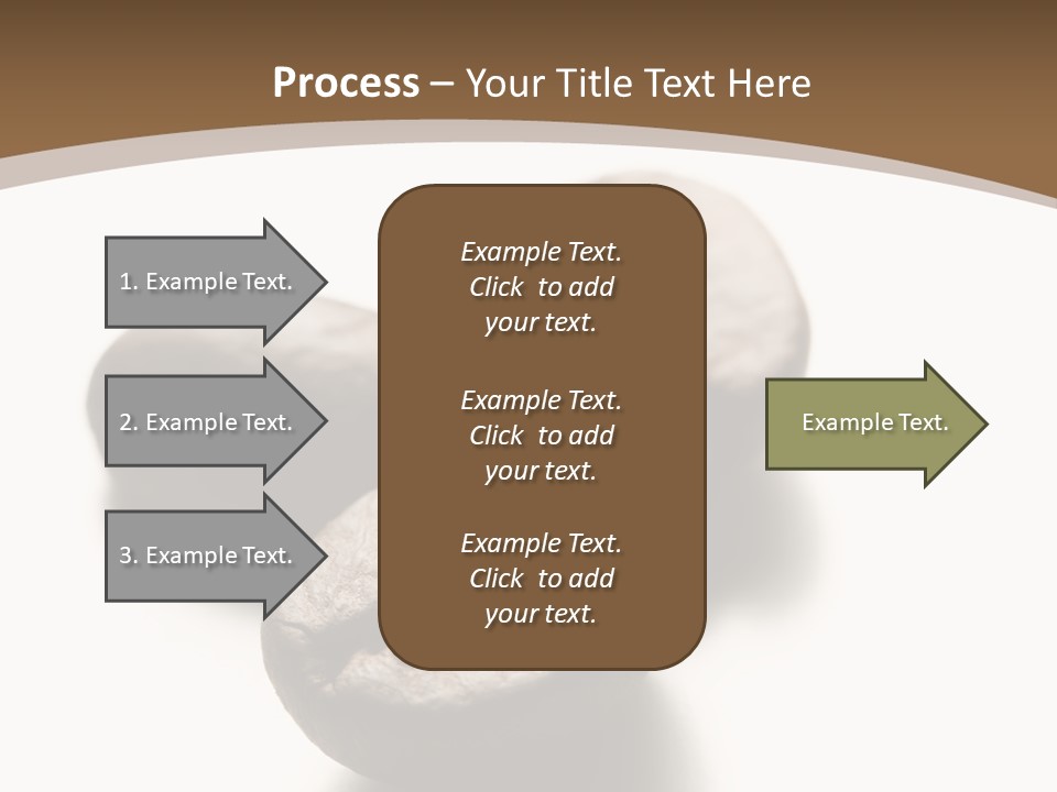 3 Roasted Coffee On White PowerPoint Template