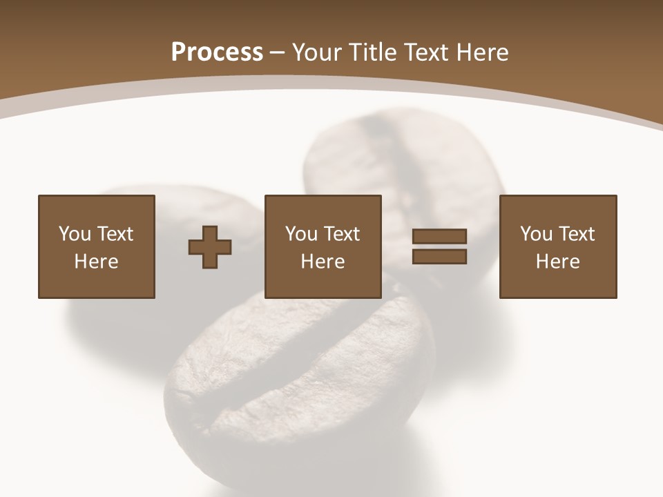 3 Roasted Coffee On White PowerPoint Template