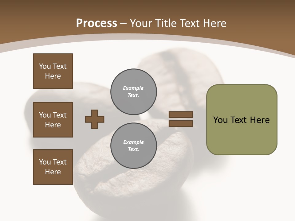 3 Roasted Coffee On White PowerPoint Template