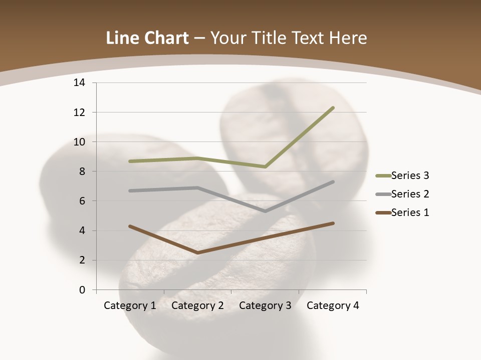 3 Roasted Coffee On White PowerPoint Template