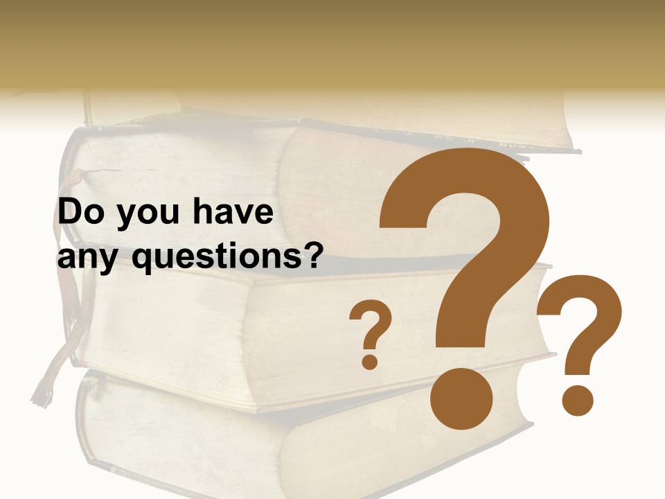 Stack Of Vintage Books, Isolated On White Background PowerPoint Template