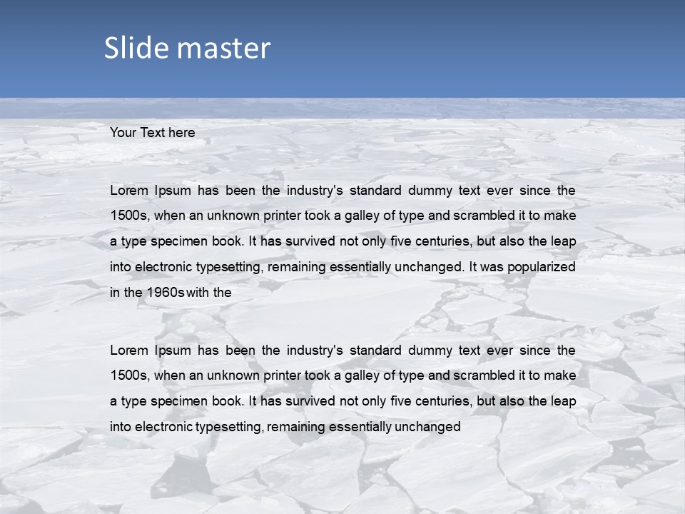 View Of Antarctica From The Bow Of A Russian Icebreaker On Antarctica PowerPoint Template