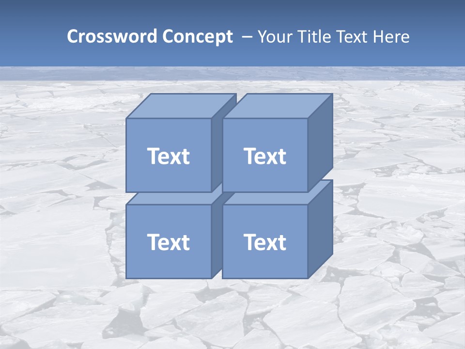 View Of Antarctica From The Bow Of A Russian Icebreaker On Antarctica PowerPoint Template
