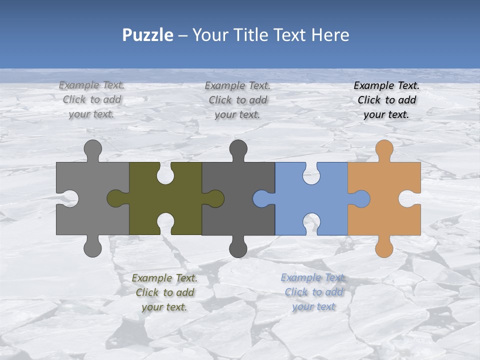 View Of Antarctica From The Bow Of A Russian Icebreaker On Antarctica PowerPoint Template