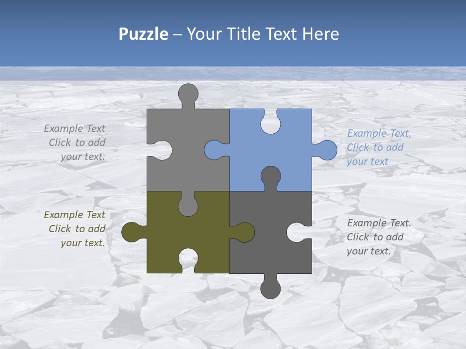 View Of Antarctica From The Bow Of A Russian Icebreaker On Antarctica PowerPoint Template