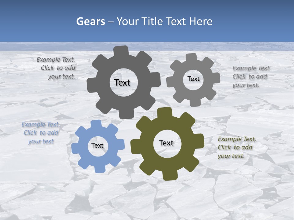 View Of Antarctica From The Bow Of A Russian Icebreaker On Antarctica PowerPoint Template