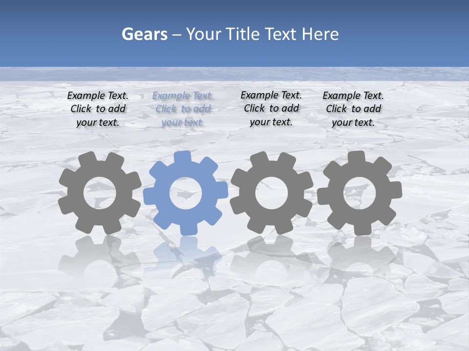 View Of Antarctica From The Bow Of A Russian Icebreaker On Antarctica PowerPoint Template
