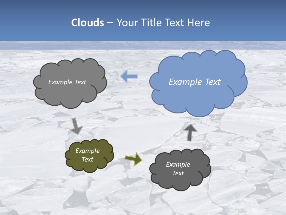 View Of Antarctica From The Bow Of A Russian Icebreaker On Antarctica PowerPoint Template