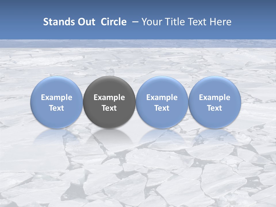 View Of Antarctica From The Bow Of A Russian Icebreaker On Antarctica PowerPoint Template