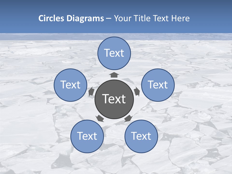 View Of Antarctica From The Bow Of A Russian Icebreaker On Antarctica PowerPoint Template