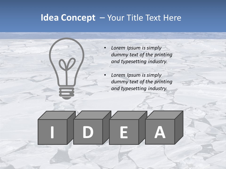View Of Antarctica From The Bow Of A Russian Icebreaker On Antarctica PowerPoint Template