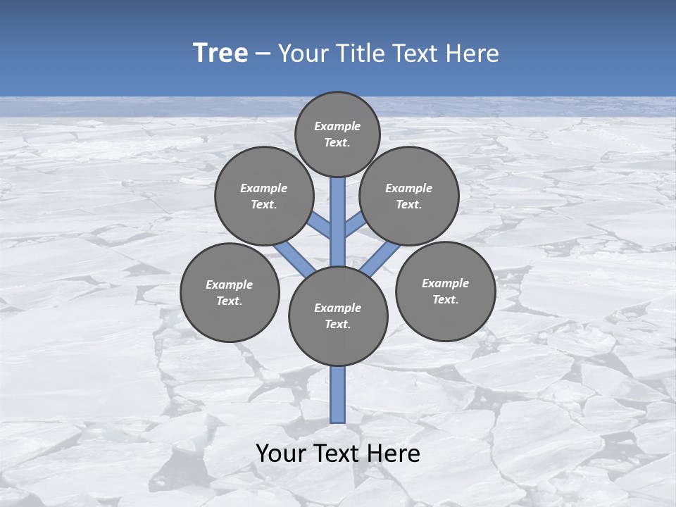 View Of Antarctica From The Bow Of A Russian Icebreaker On Antarctica PowerPoint Template