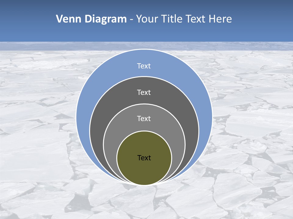 View Of Antarctica From The Bow Of A Russian Icebreaker On Antarctica PowerPoint Template