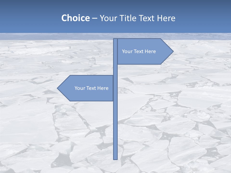View Of Antarctica From The Bow Of A Russian Icebreaker On Antarctica PowerPoint Template