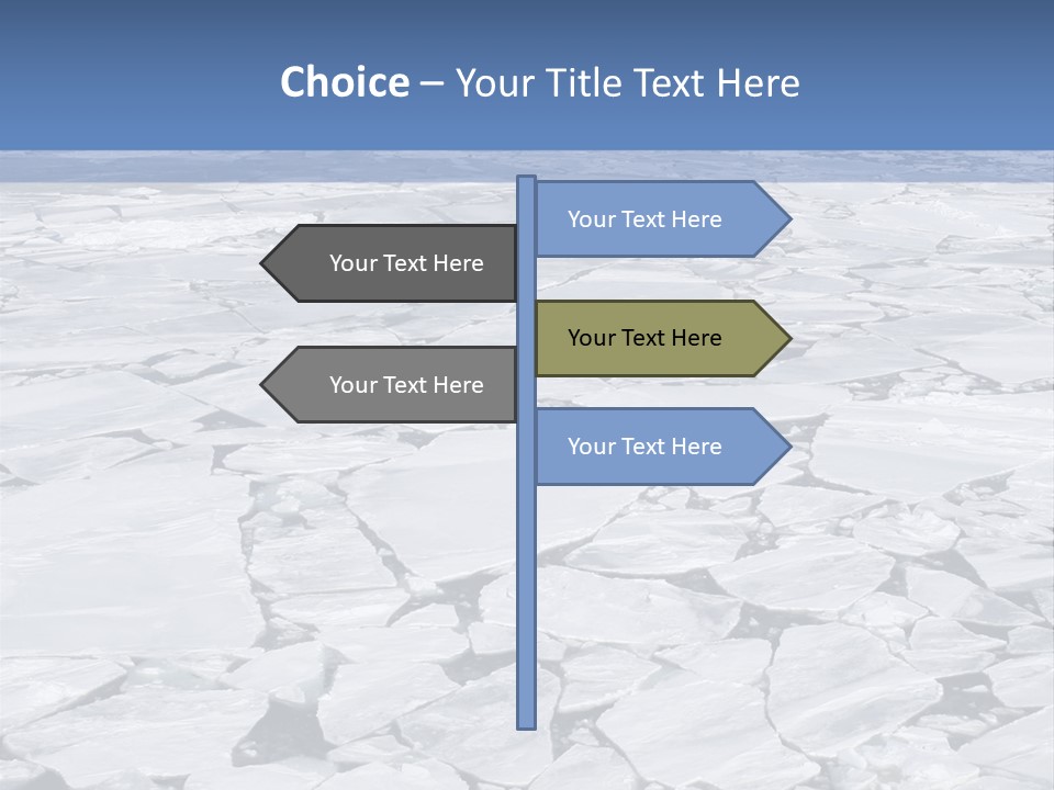 View Of Antarctica From The Bow Of A Russian Icebreaker On Antarctica PowerPoint Template