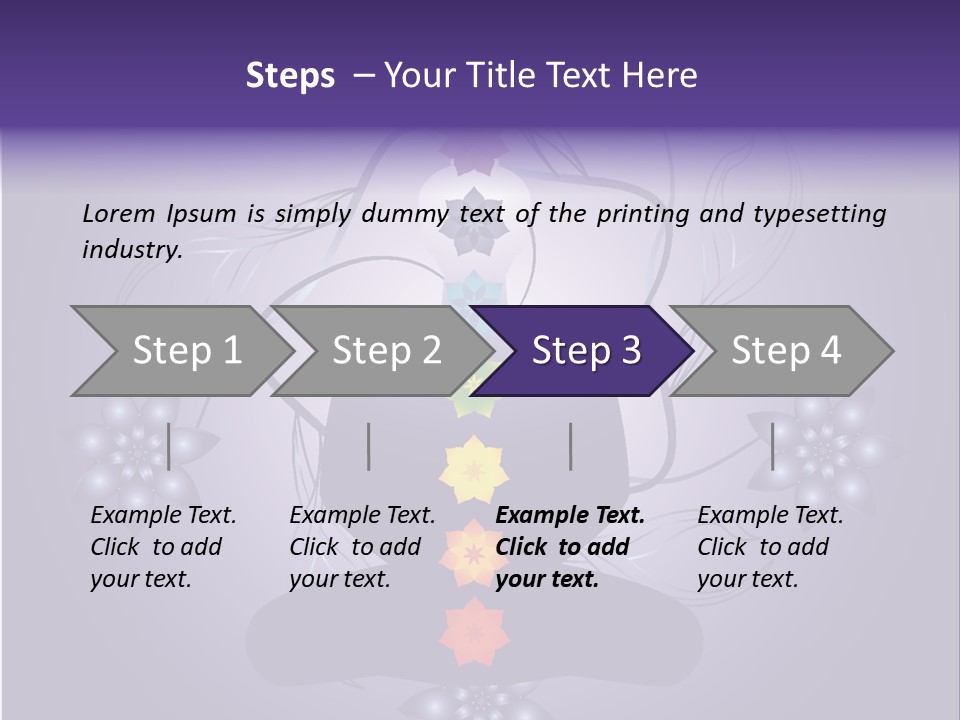 Illustration Of A Silhouette With Chackras. Each Element On Separate Layers For Easy Modification. Linear And Radial Gradients Only. Stock Vector Illustration: PowerPoint Template