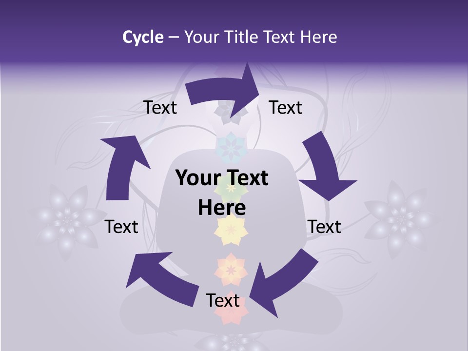 Illustration Of A Silhouette With Chackras. Each Element On Separate Layers For Easy Modification. Linear And Radial Gradients Only. Stock Vector Illustration: PowerPoint Template