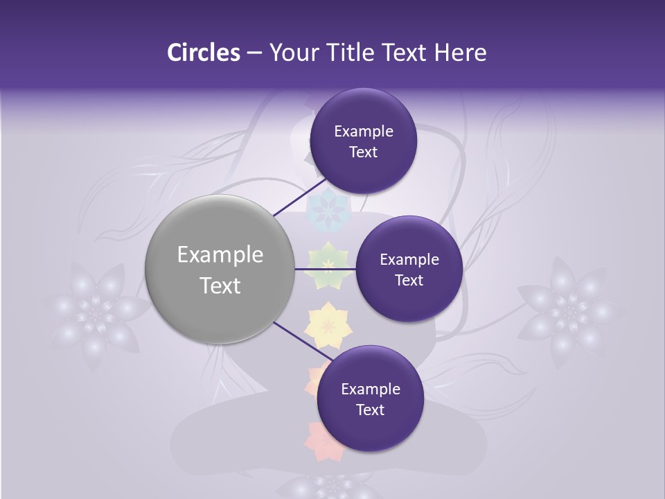 Illustration Of A Silhouette With Chackras. Each Element On Separate Layers For Easy Modification. Linear And Radial Gradients Only. Stock Vector Illustration: PowerPoint Template