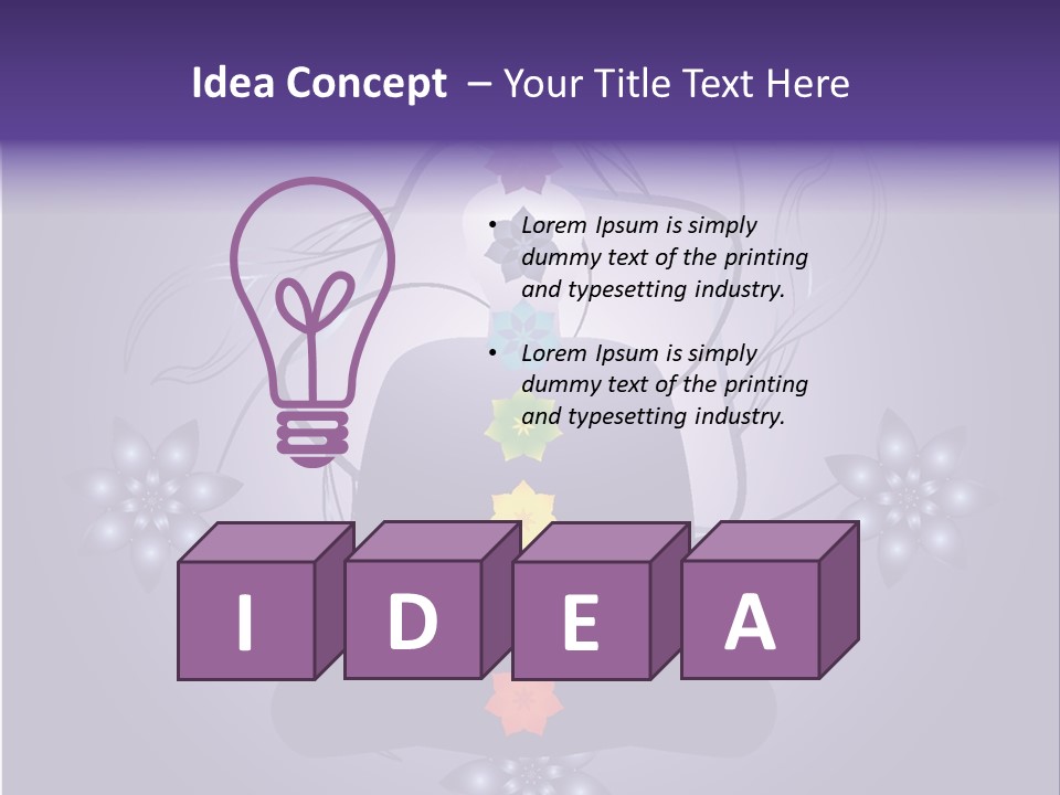 Illustration Of A Silhouette With Chackras. Each Element On Separate Layers For Easy Modification. Linear And Radial Gradients Only. Stock Vector Illustration: PowerPoint Template