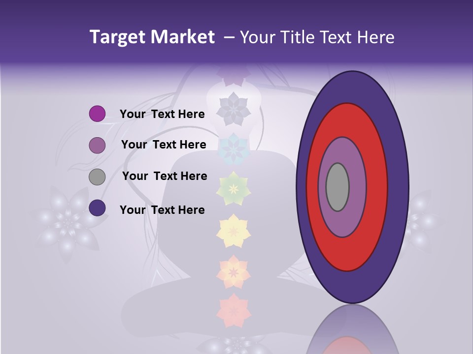 Illustration Of A Silhouette With Chackras. Each Element On Separate Layers For Easy Modification. Linear And Radial Gradients Only. Stock Vector Illustration: PowerPoint Template