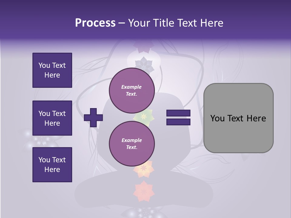 Illustration Of A Silhouette With Chackras. Each Element On Separate Layers For Easy Modification. Linear And Radial Gradients Only. Stock Vector Illustration: PowerPoint Template