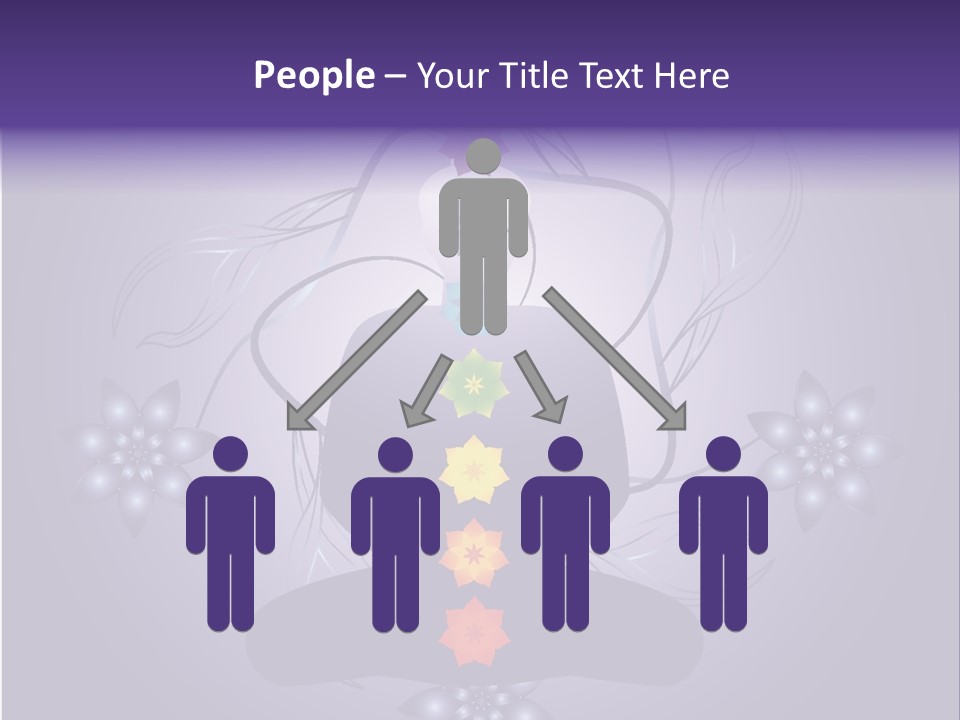 Illustration Of A Silhouette With Chackras. Each Element On Separate Layers For Easy Modification. Linear And Radial Gradients Only. Stock Vector Illustration: PowerPoint Template