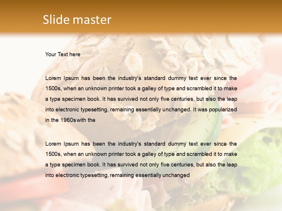 Sandwiches PowerPoint Template
