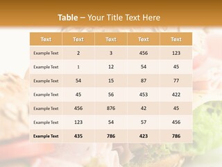 Sandwiches PowerPoint Template