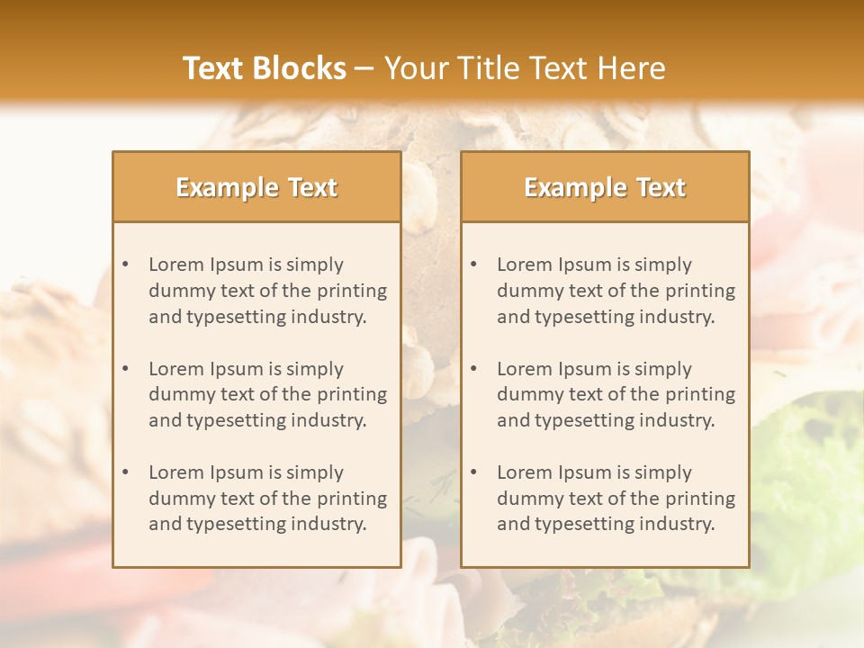 Sandwiches PowerPoint Template