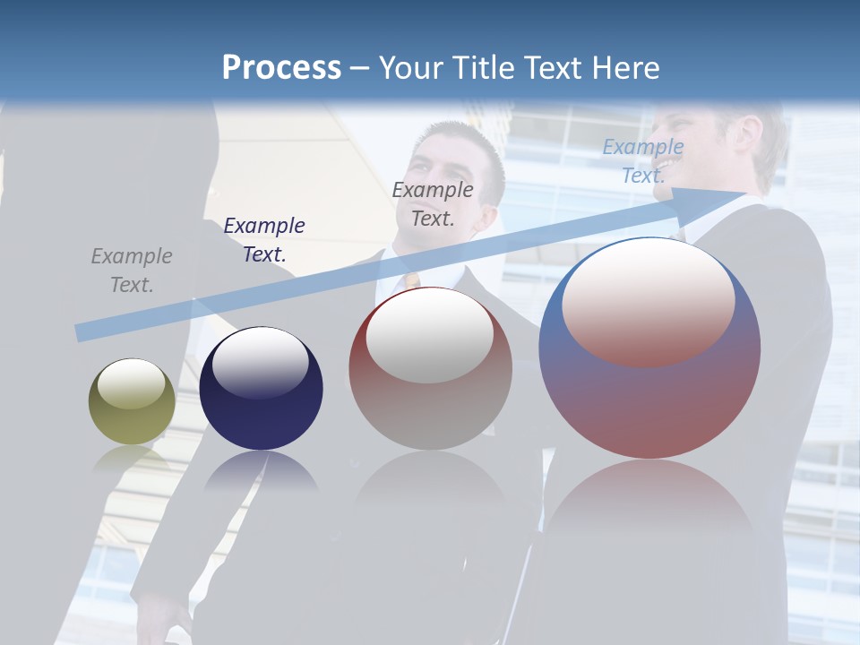 A Business Man And Woman Team At Office Shaking Hands PowerPoint Template