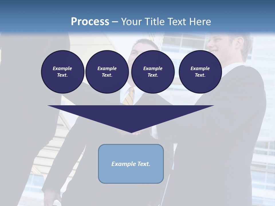 A Business Man And Woman Team At Office Shaking Hands PowerPoint Template