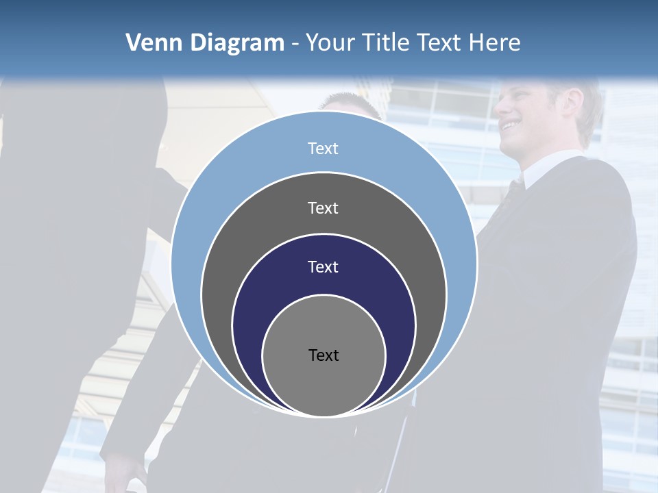 A Business Man And Woman Team At Office Shaking Hands PowerPoint Template