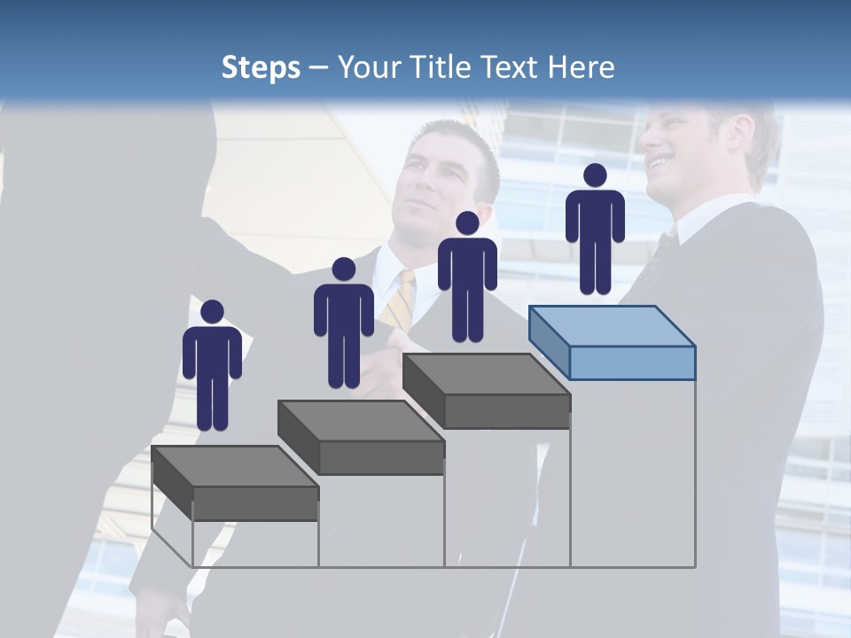 A Business Man And Woman Team At Office Shaking Hands PowerPoint Template
