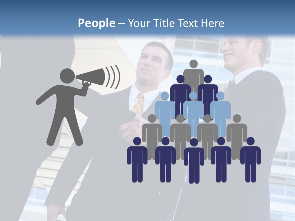 A Business Man And Woman Team At Office Shaking Hands PowerPoint Template