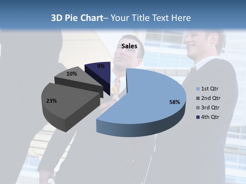 A Business Man And Woman Team At Office Shaking Hands PowerPoint Template