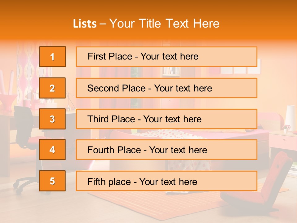 Kid's Bedroom PowerPoint Template